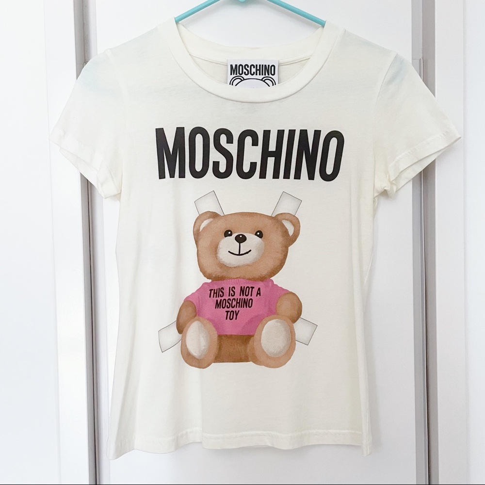 Like New pink bear Moschino T-shirt